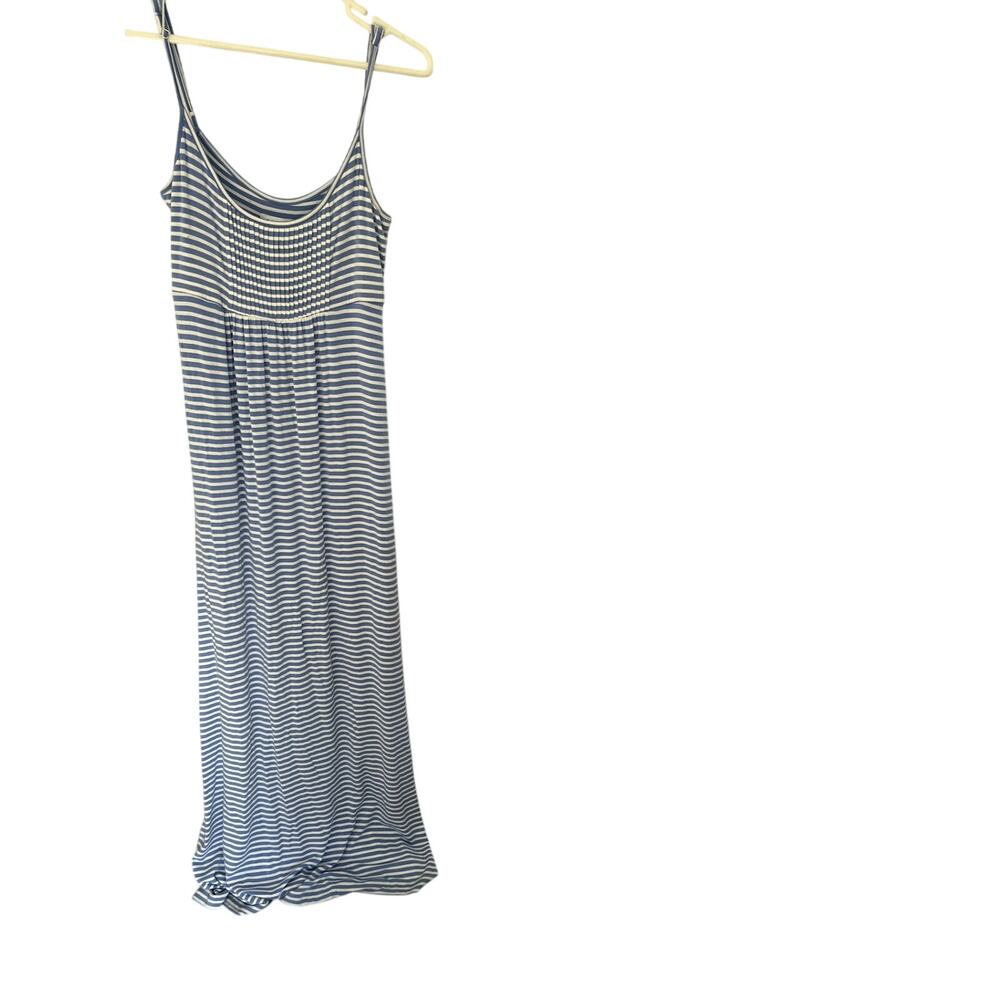 Calvin Klein Womens Dress 10 Maxi Empire Cotton Beach Preppy Cottage Coastal